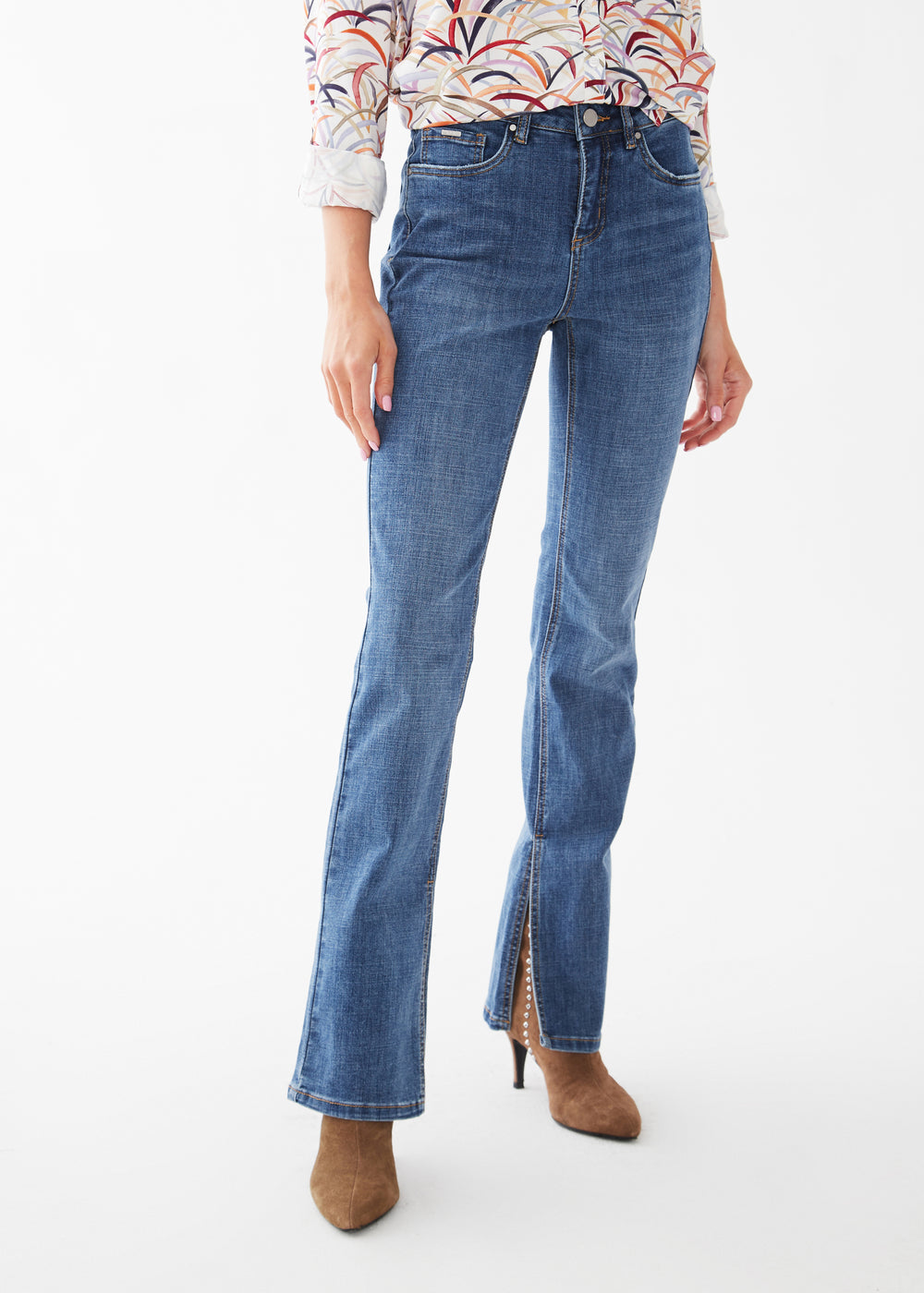 FDJ Olivia bootcut jeans 2182809, side-slit hem SALE 4, 6