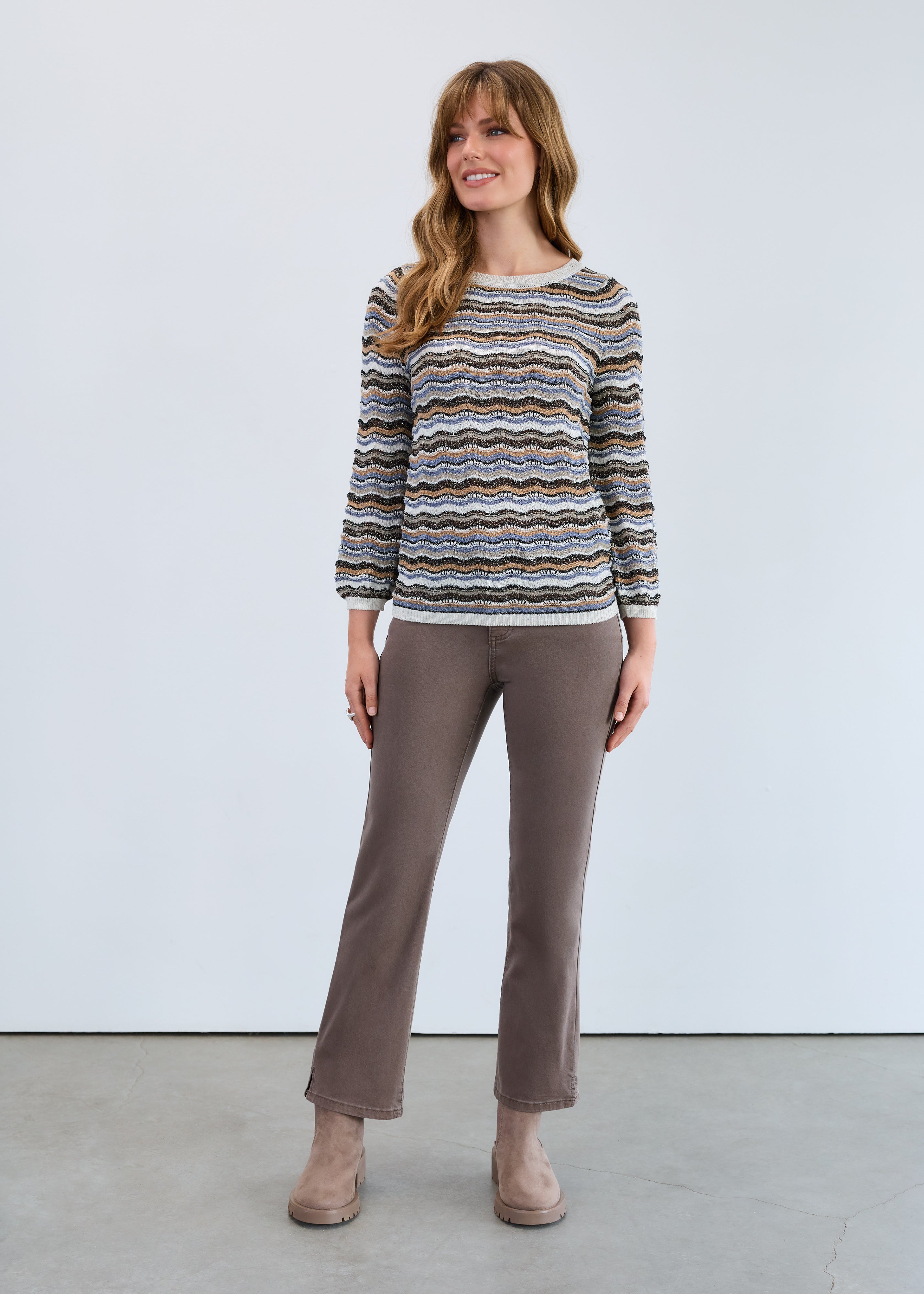 FDJ Olivia boot leg jeans 2562511, ankle twill
