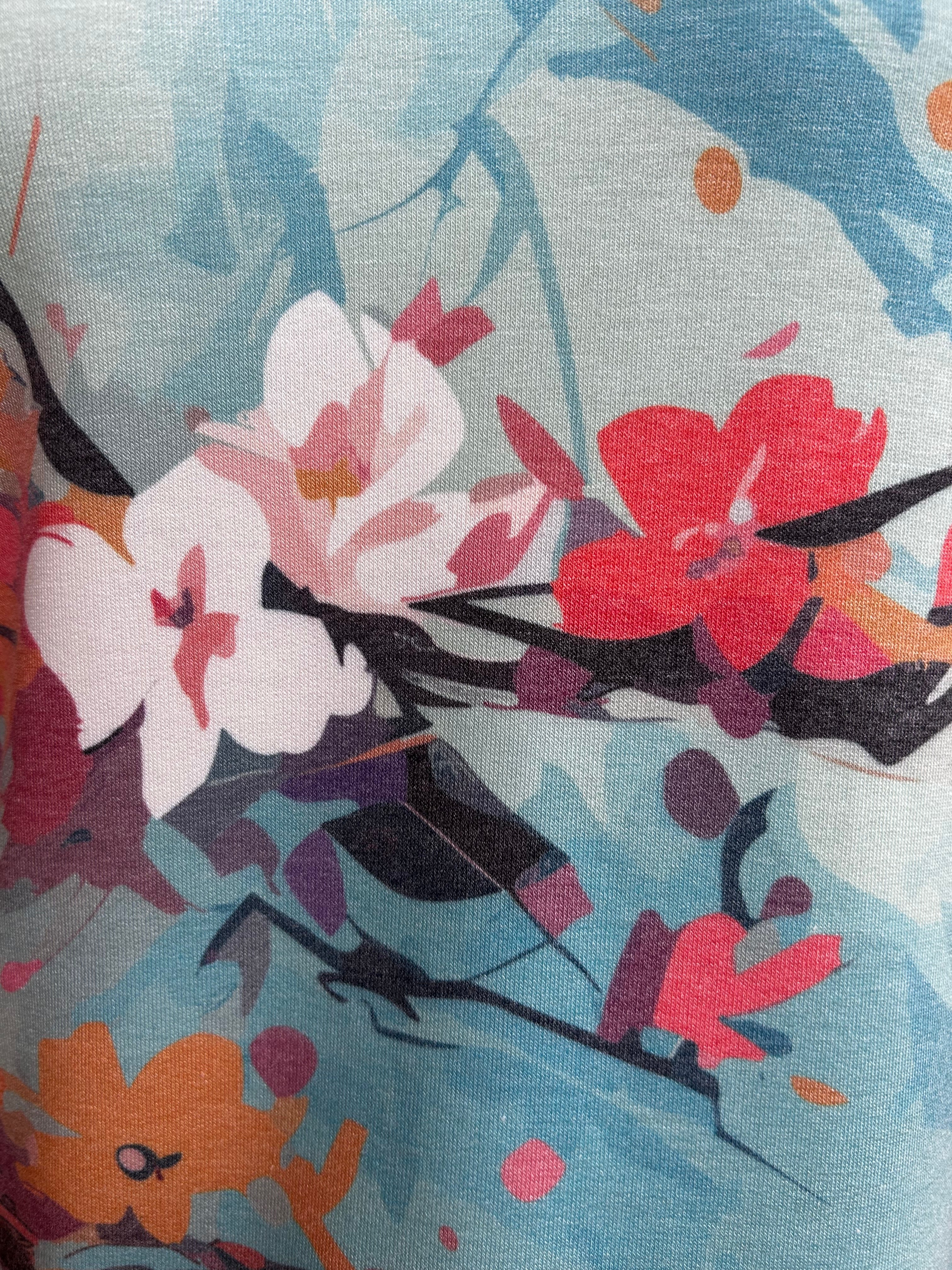 Nally & Millie shirt N306224B, french terry long sleeve crew