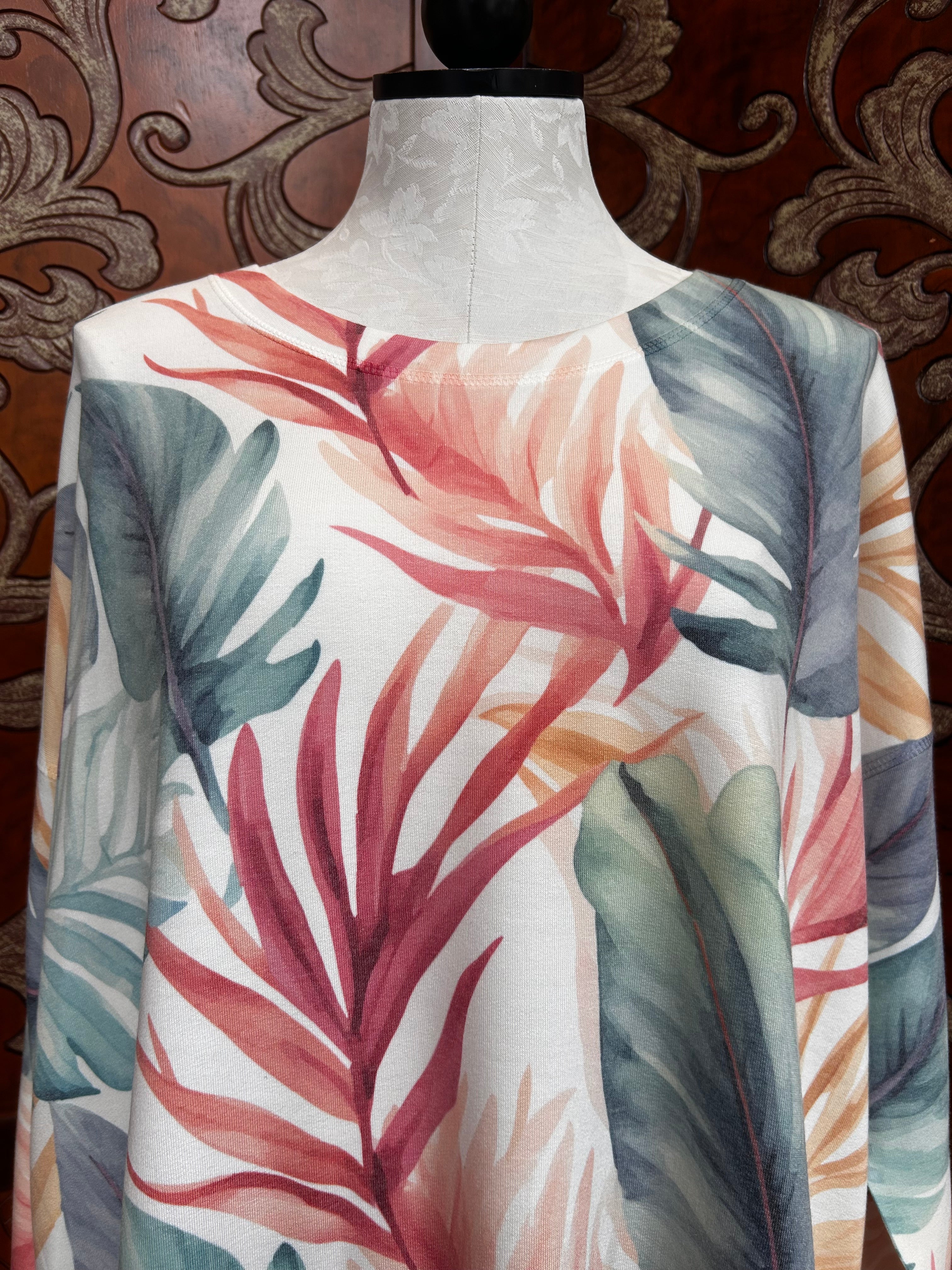 Nally & Millie shirt N308634B, french terry oversize