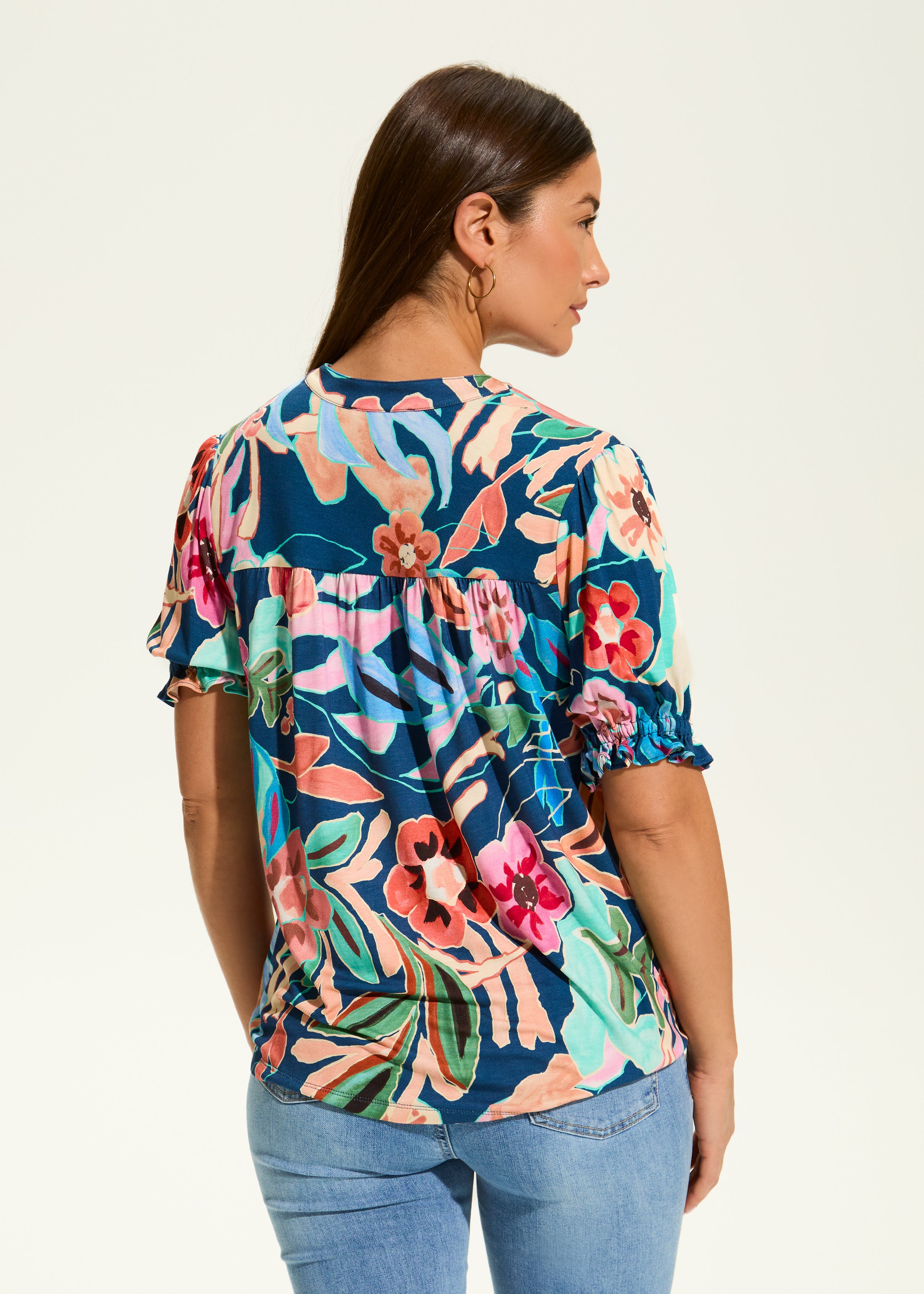 FDJ shirt 3385153, ribbon trim v-neck SALE Sizes L, XXL