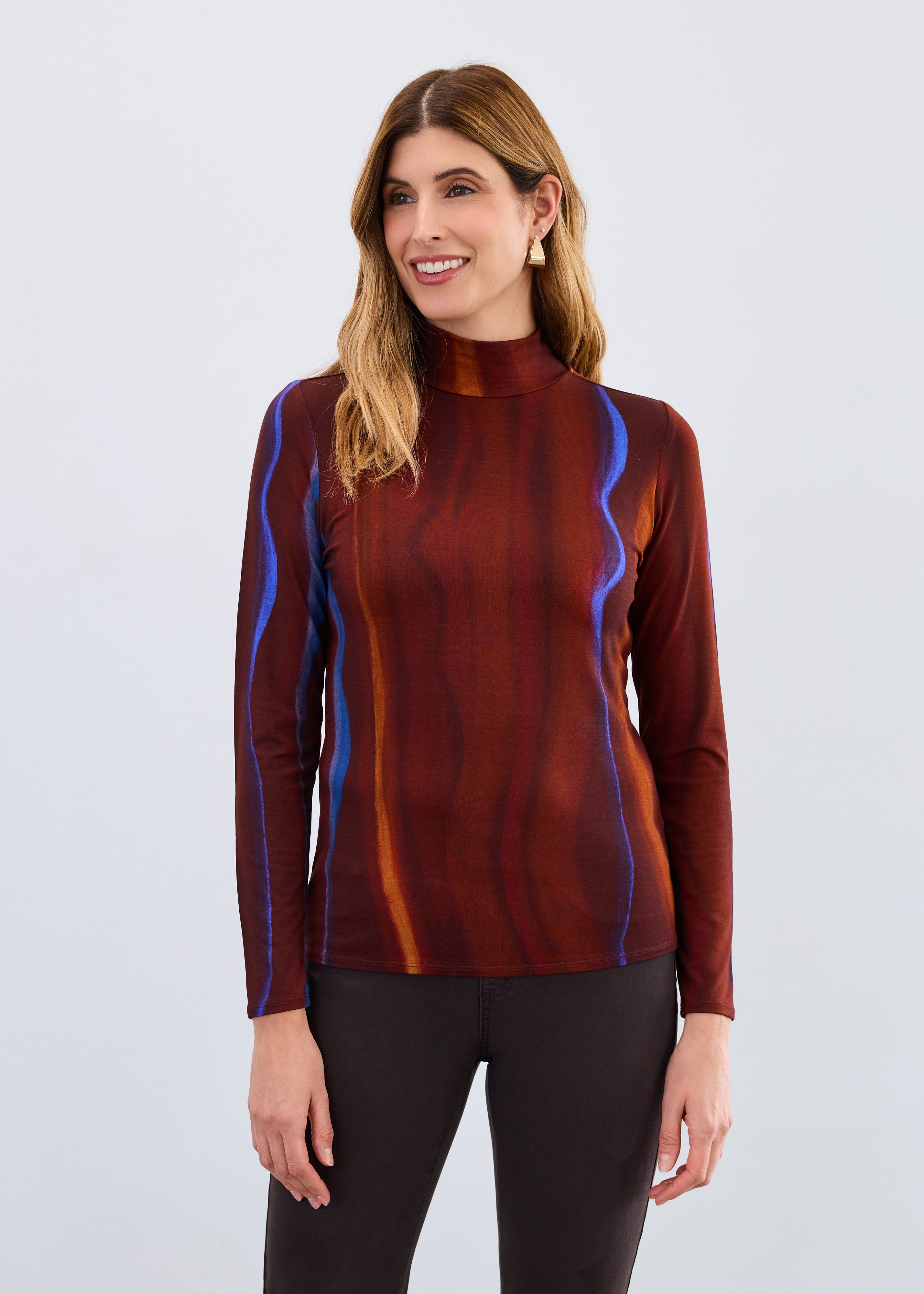 FDJ shirt 3501756, mockneck print