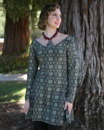 Effie's Heart Relax tunic, Portugal and Currants prints Portugal / M