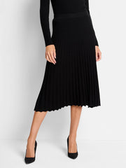 Nic + Zoe skirt 241324, ribbed sweater midi