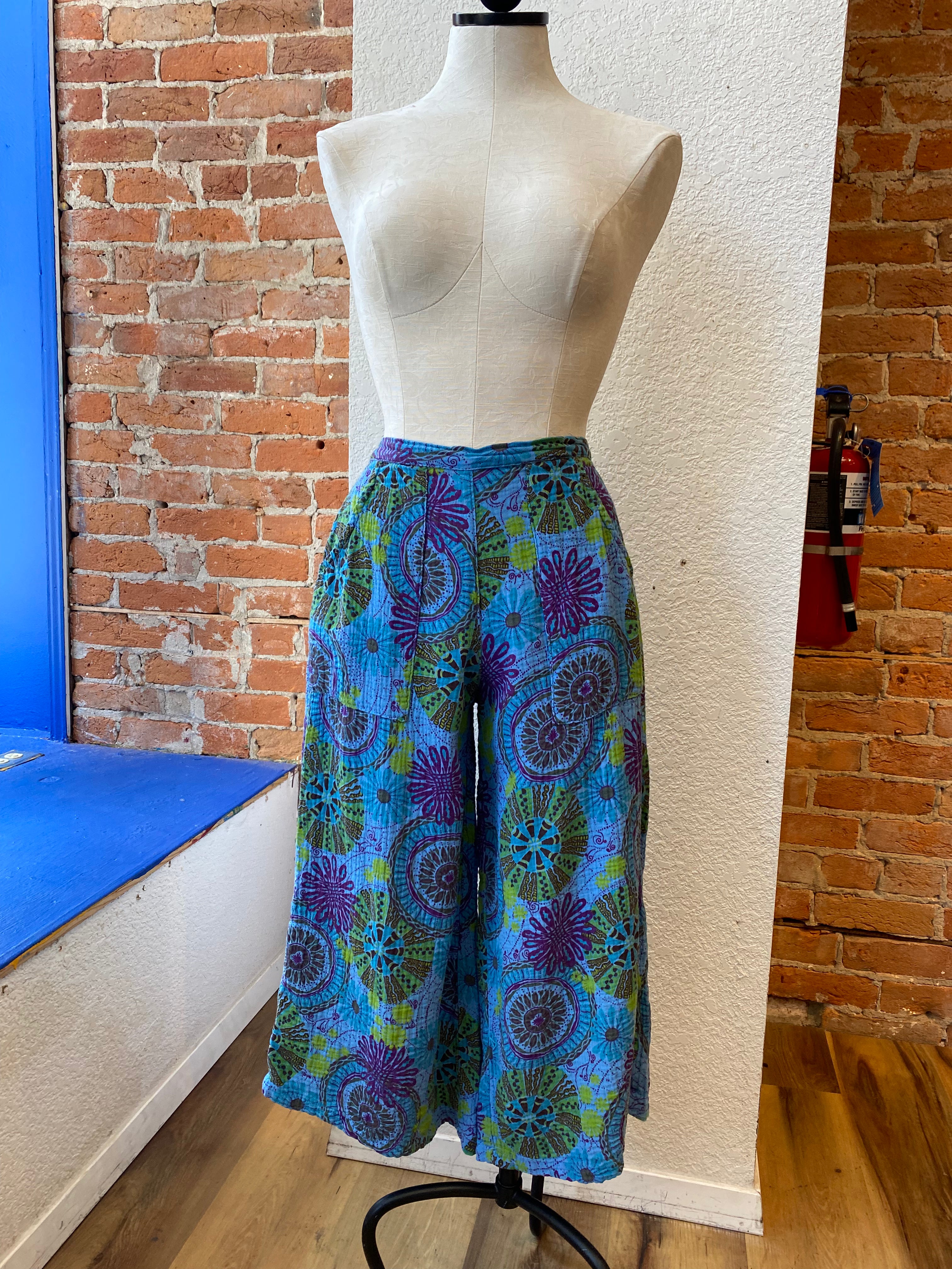 CMC pants 5600, cotton gauze print SALE Sizes M, XXL