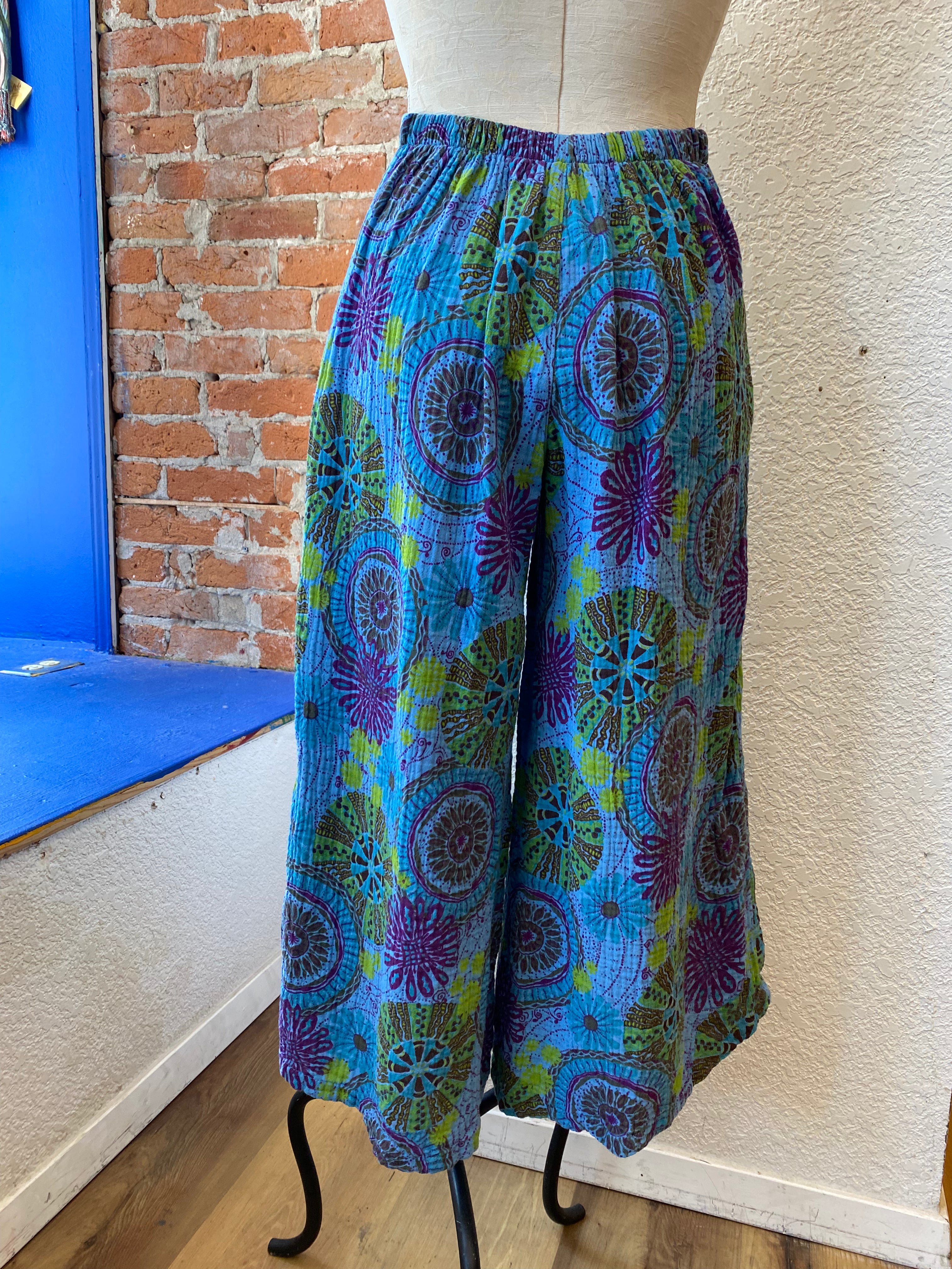 CMC pants 5600, cotton gauze print SALE Sizes M, XXL