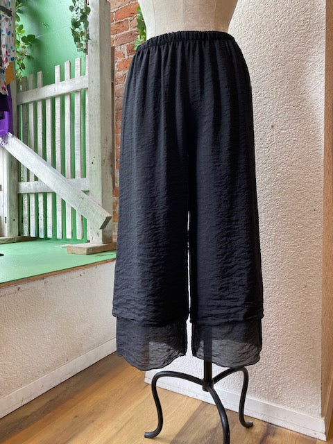 Pantalón CMC 9936, cupro crop de doble capa