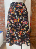 Salaam Angela skirt, black floral print