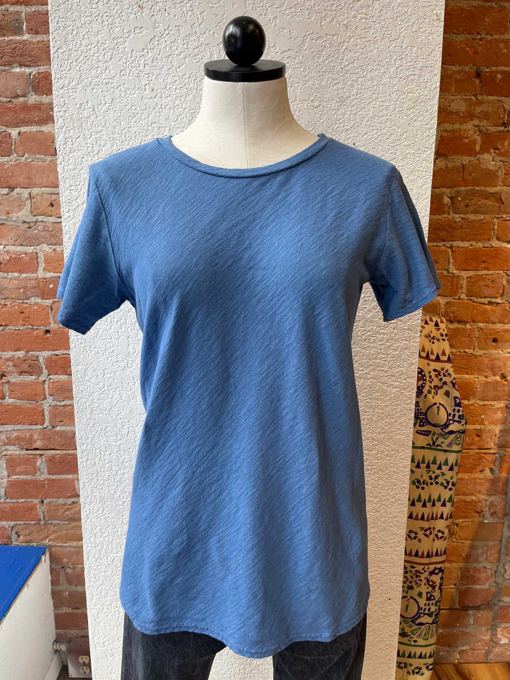 Cut Loose t-shirt, bias cut short sleeve linen blend (2 colors)