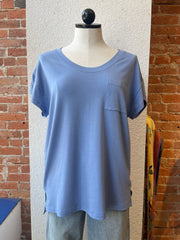 Necessitees t-shirt, u-neck pocket jersey