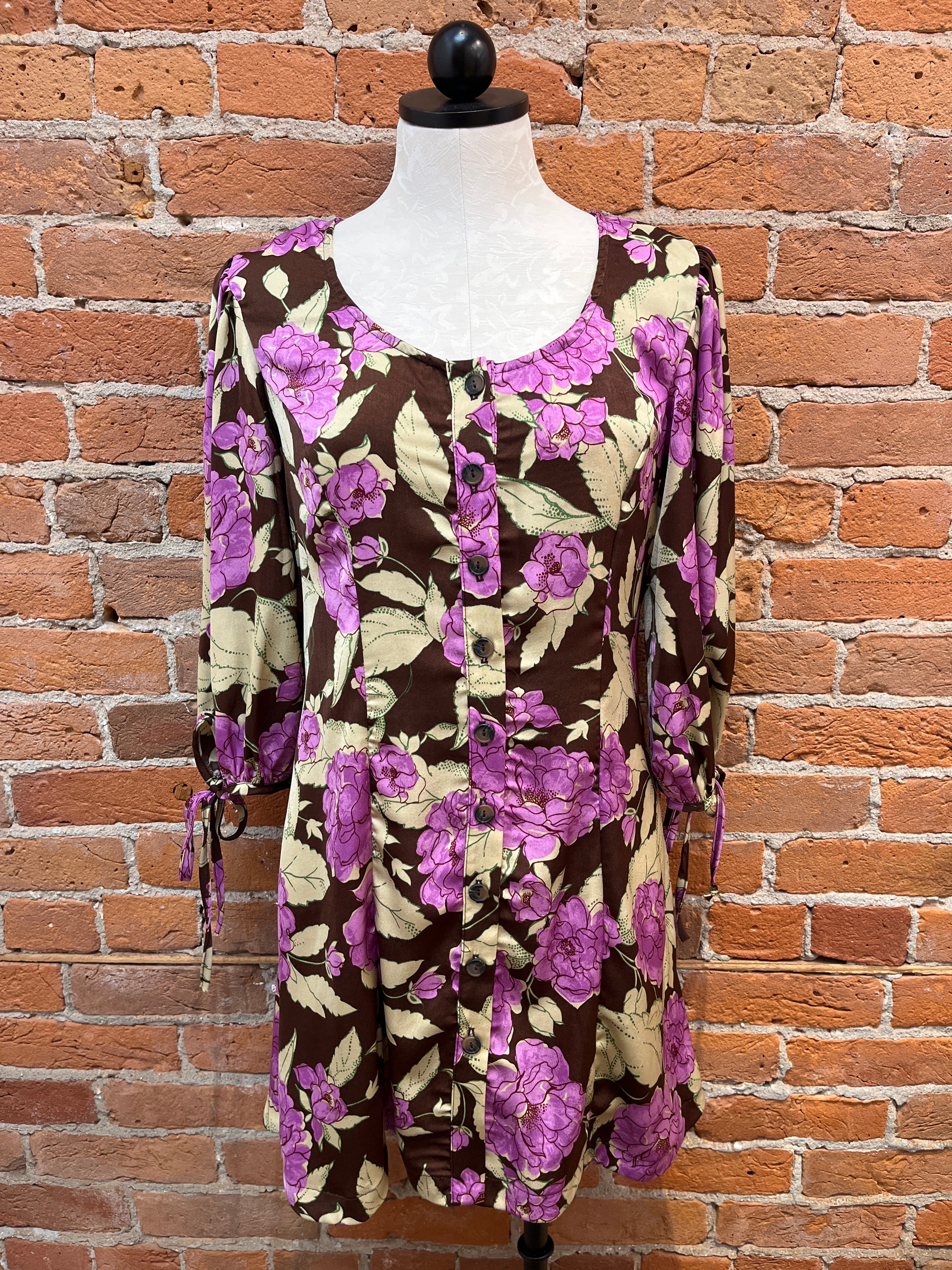 Kylie Paige Lala dress, print satin mini SALE M