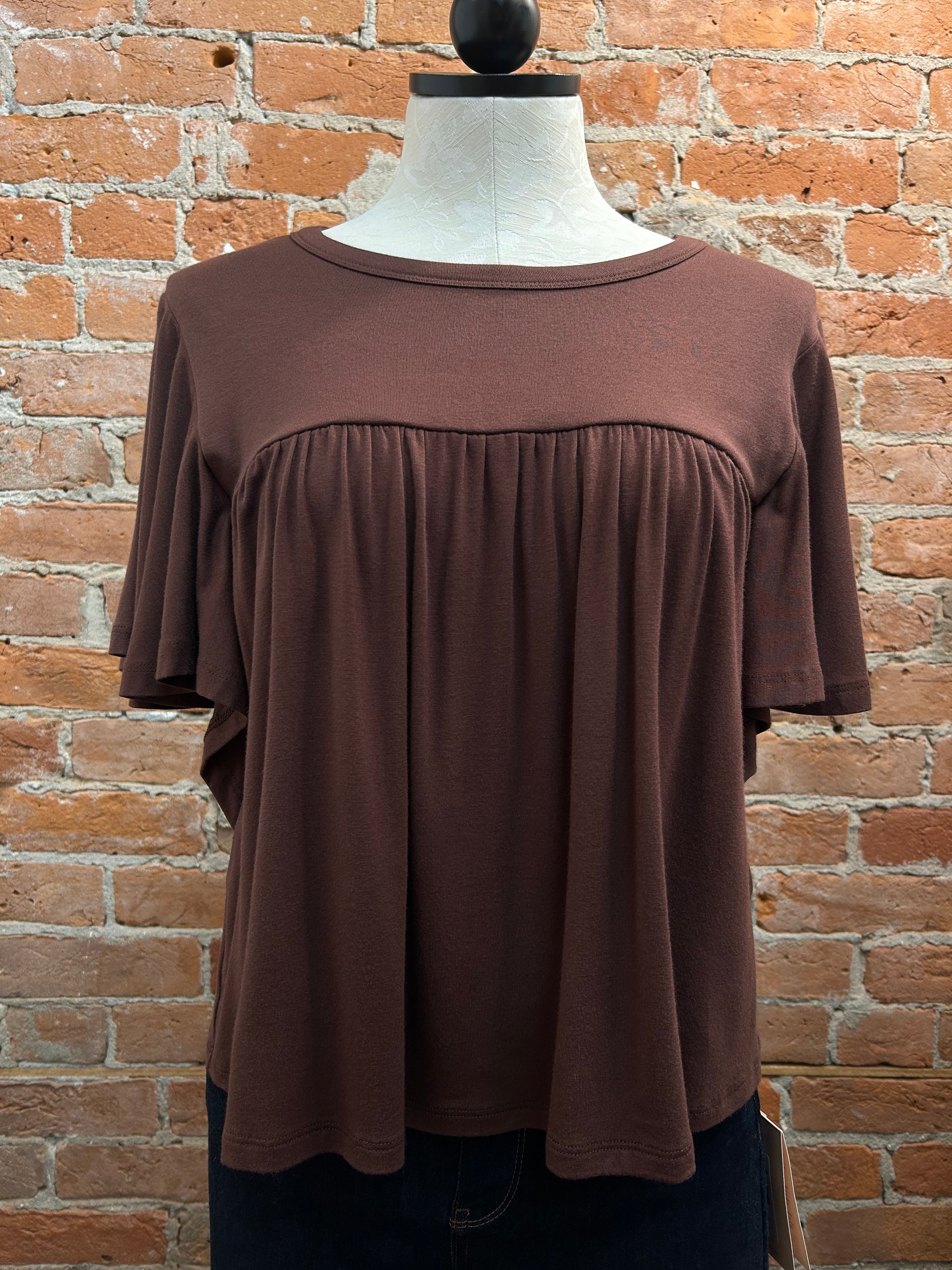 Kylie Paige Keri shirt, rayon-spandex