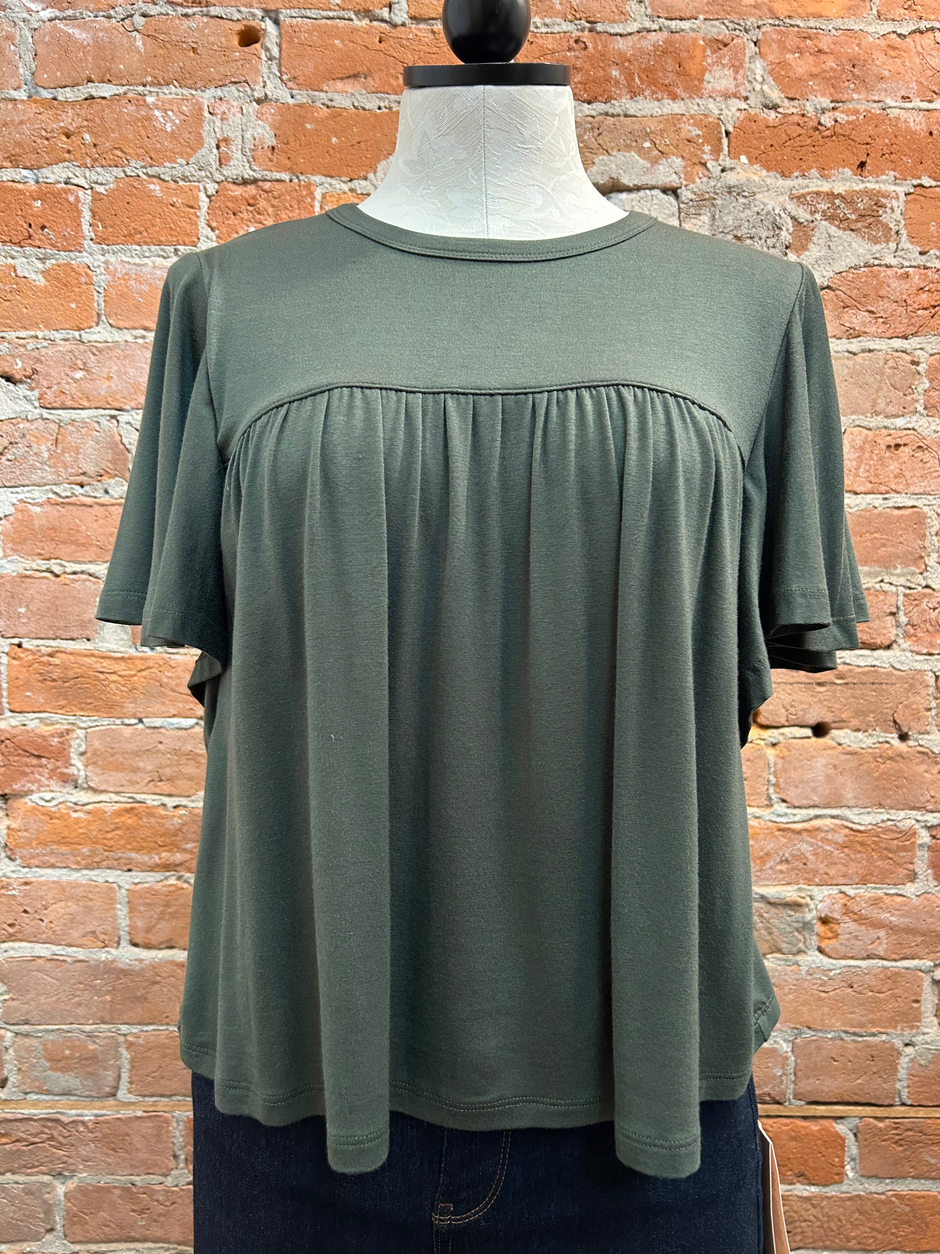 Kylie Paige Keri shirt, rayon-spandex