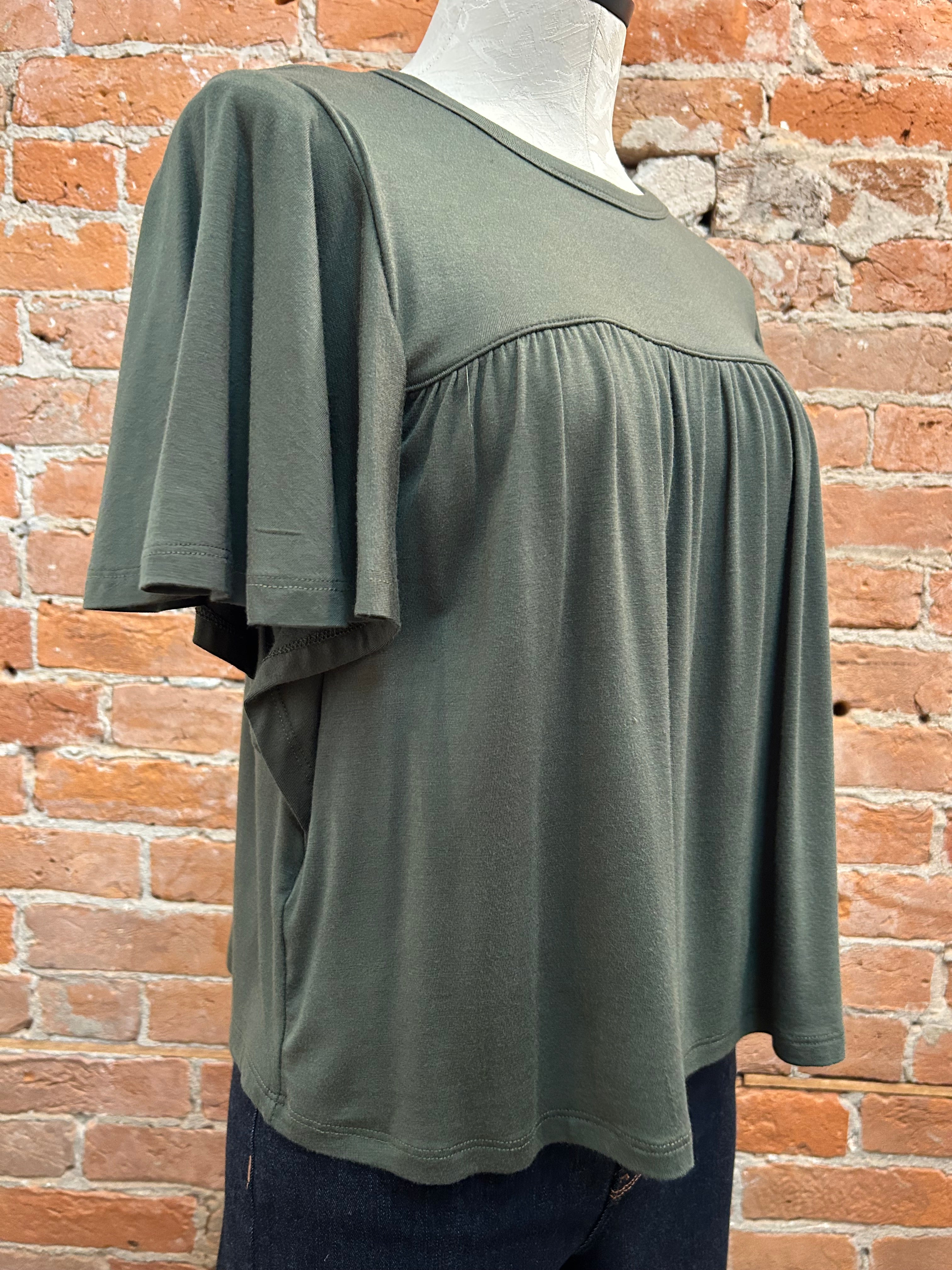 Kylie Paige Keri shirt, rayon-spandex