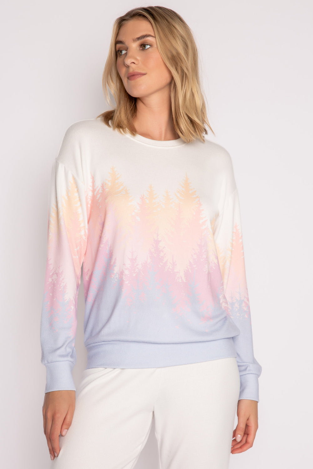 PJ Salvage sweatshirt, Mountain Love fleece