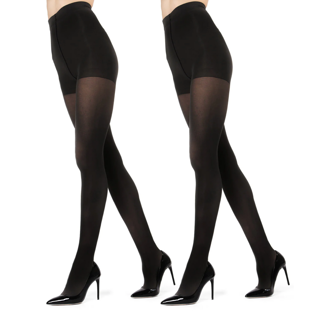 MeMoi tights, opaque footed 2-pack
