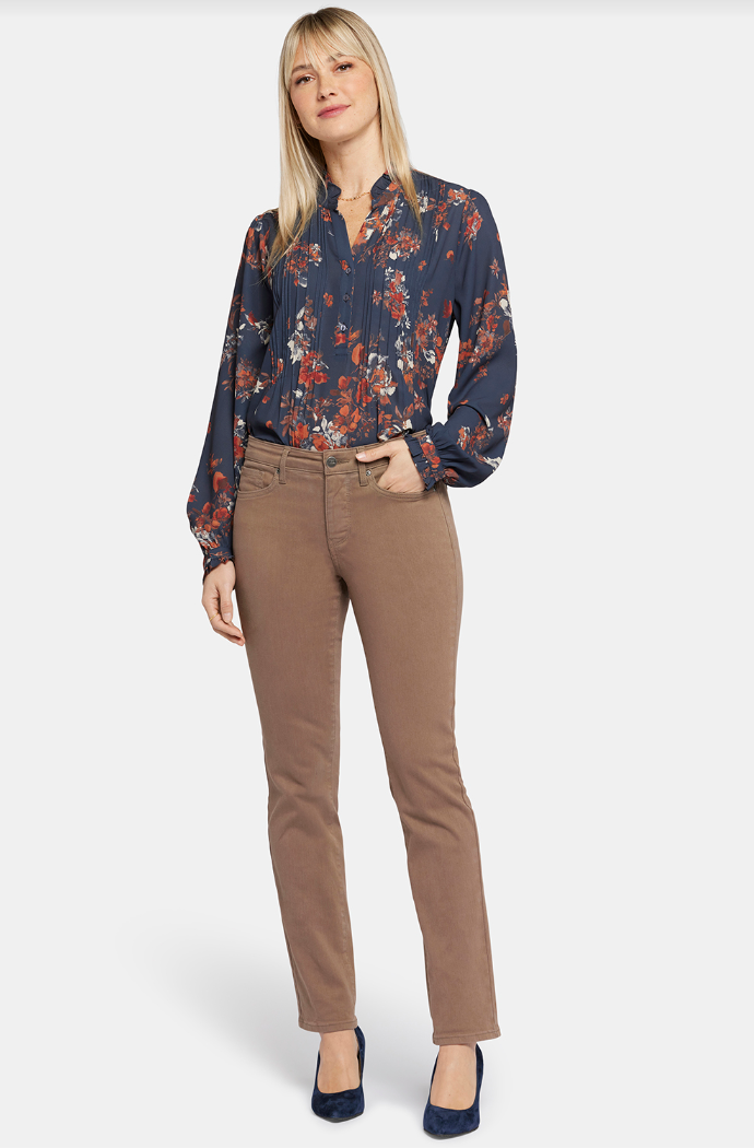 NYDJ Sheri slim jeans, pigment dyed Incense