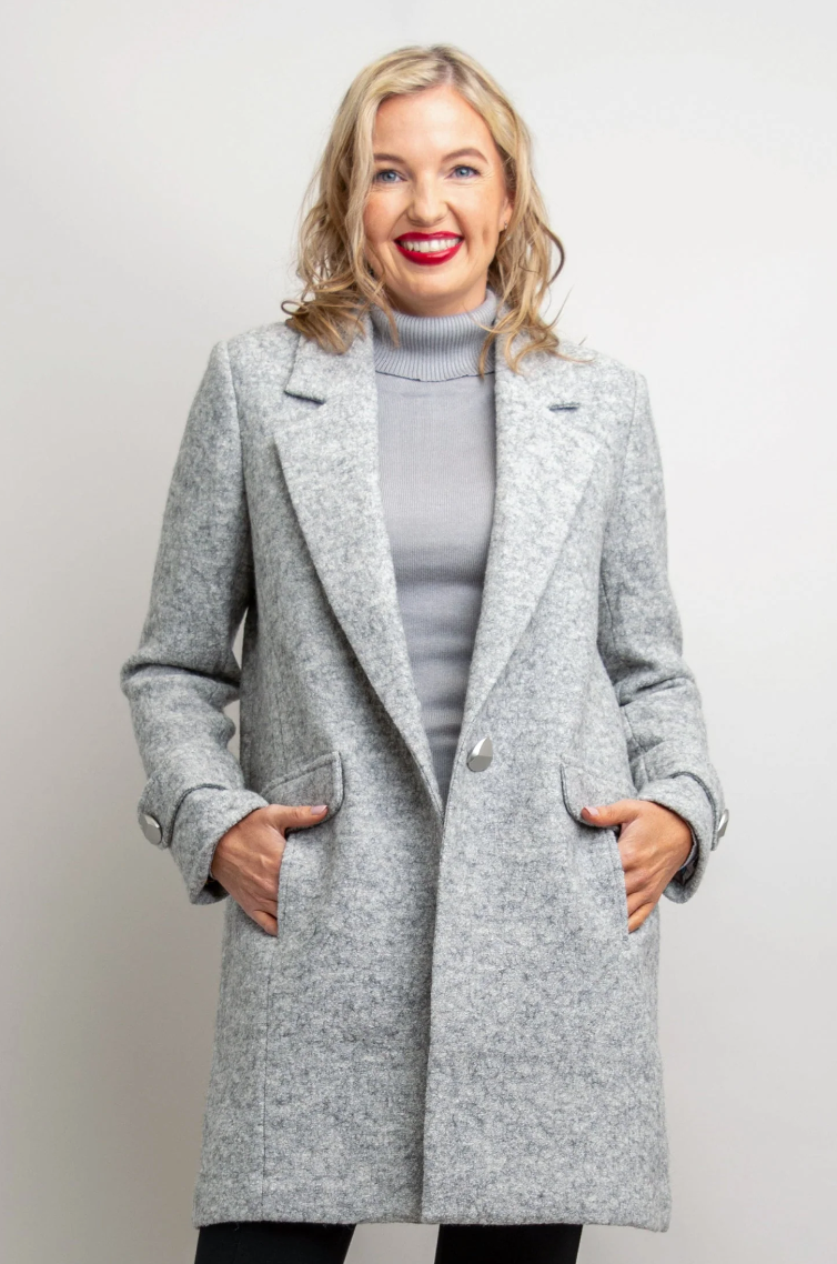 Blue Sky Milan coat, boiled wool SALE XS, XL, 1X, 2X