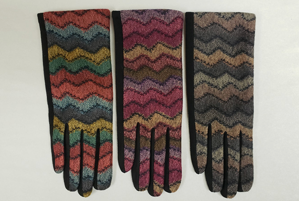 Mademoiselle gloves, chevron e-touch (2 colors)