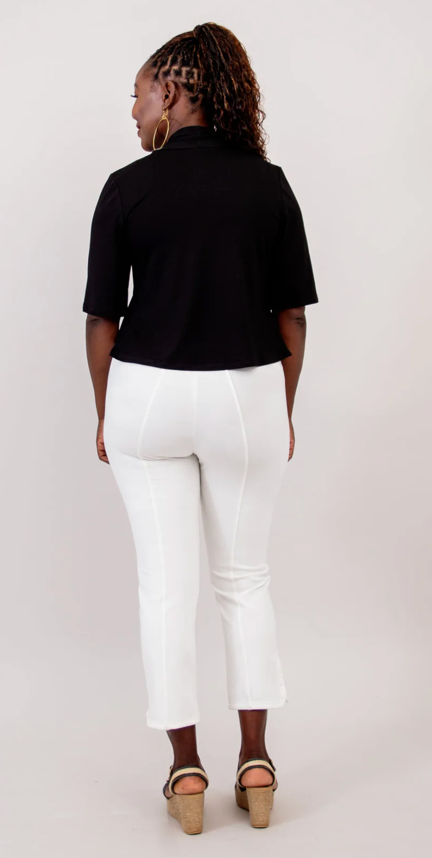 Blue Sky Doda jacket, WHITE open front SALE Sizes S, 1X, 2X, 3X