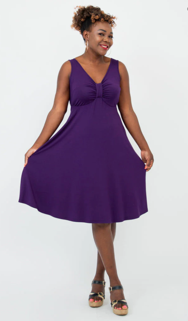 Blue Sky Genesis dress, bamboo Royale solid