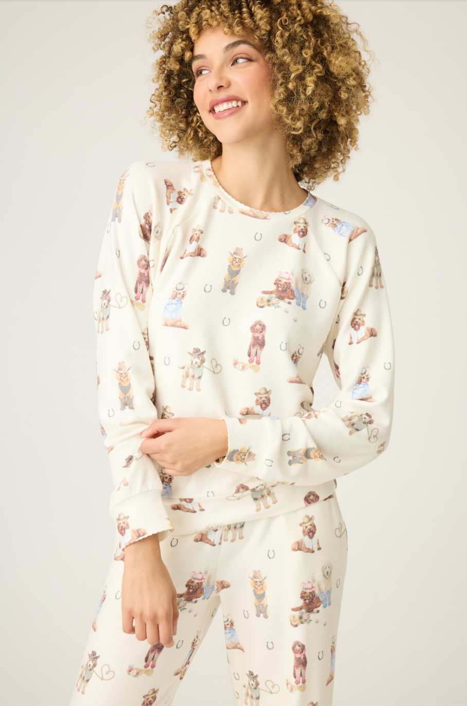 PJ Salvage pajamas, Ruff on the Range fleece shirt and pant