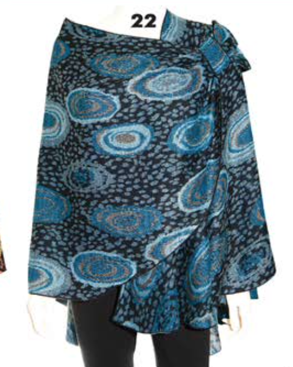 Rapti circle shawl, cashmere print