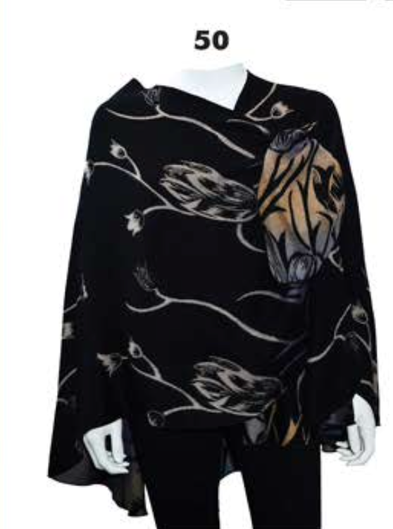 Rapti circle shawl, cashmere print