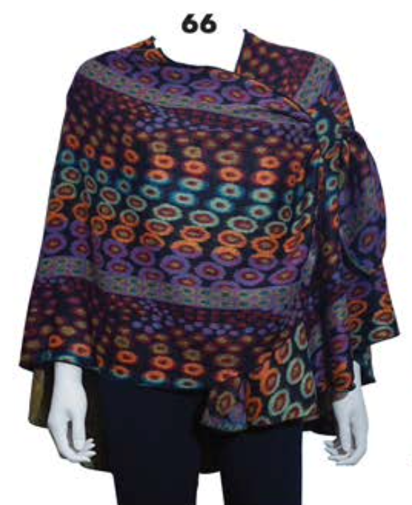 Rapti circle shawl, cashmere print