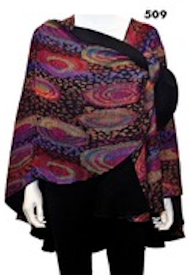 Rapti circle shawl, cashmere print