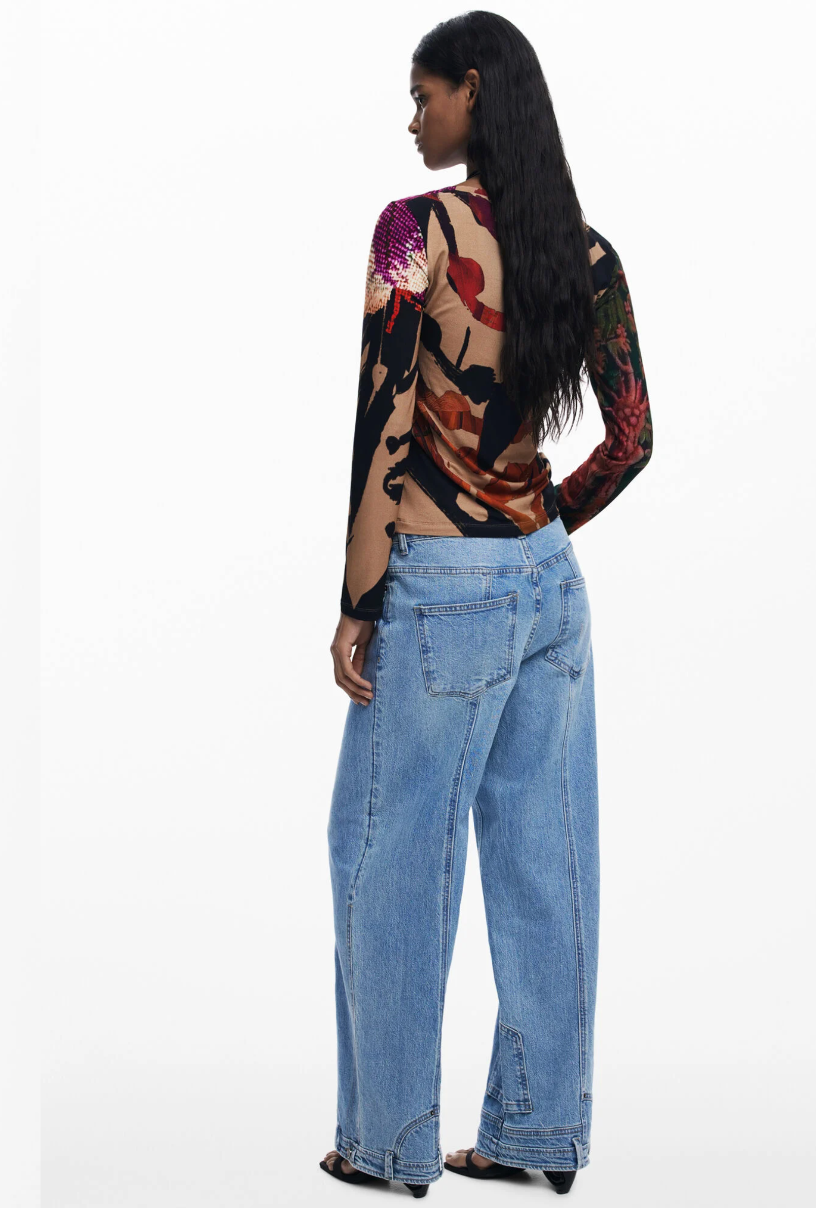 Camisa Desigual Abata, encaje con botones delanteros