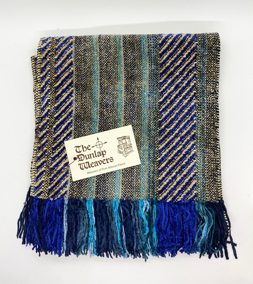 The Dunlap Weavers scarf, 1166R 56" chenille (2 colors)