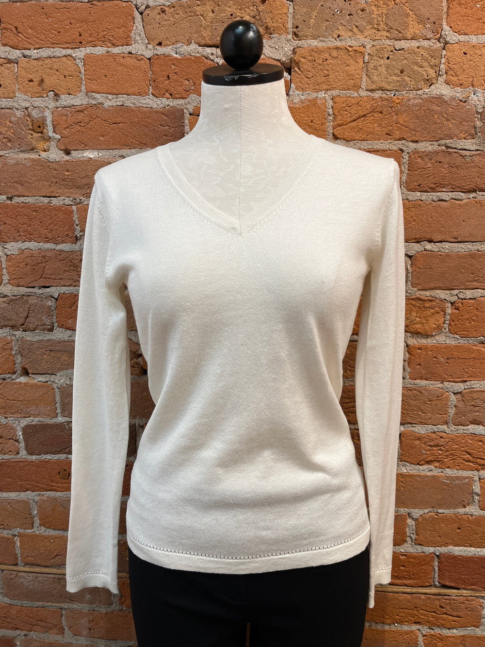 Alashan sweater, cotton cashmere v-neck