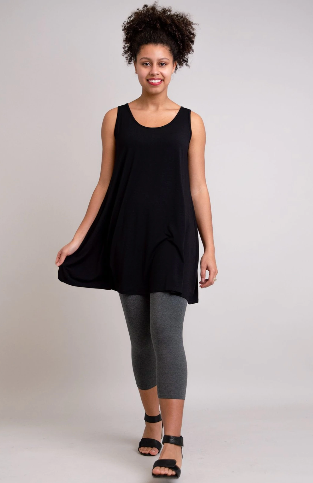 Blouse Black Tunic Dress With Leggings Black Tunic Dress: Batwing Sleeve  Jersey Knit Oversized Tunic