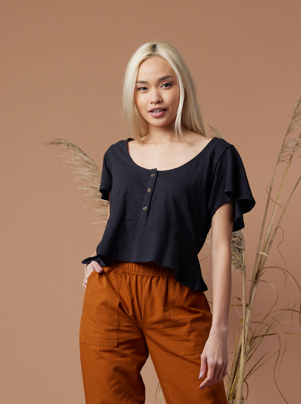 Known Supply Leonora shirt, organic cotton (2 colors) SALE Sizes L, 3X