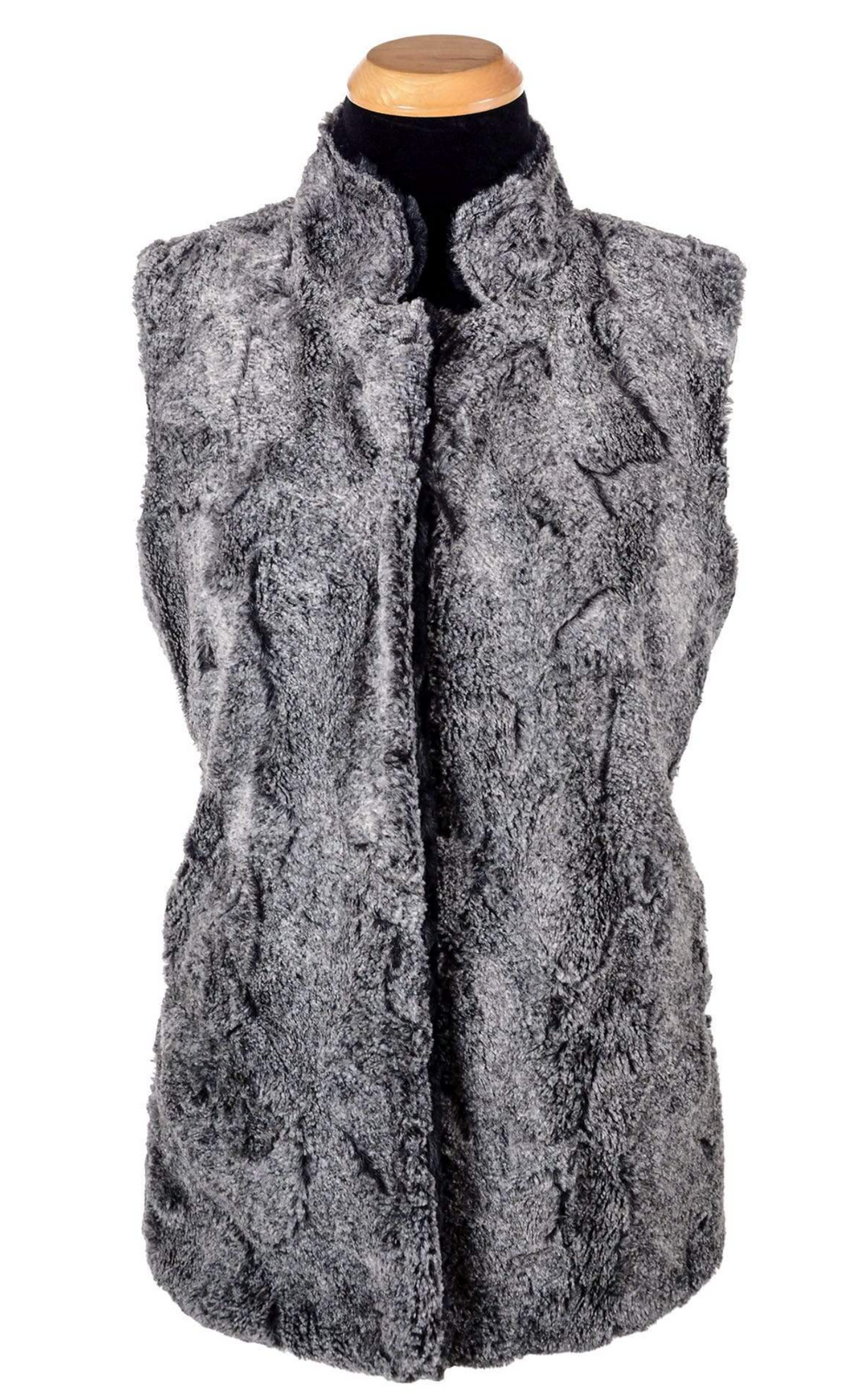 Pandemonium faux fur vest, reversible mandarin collar SALE Sizes M, L