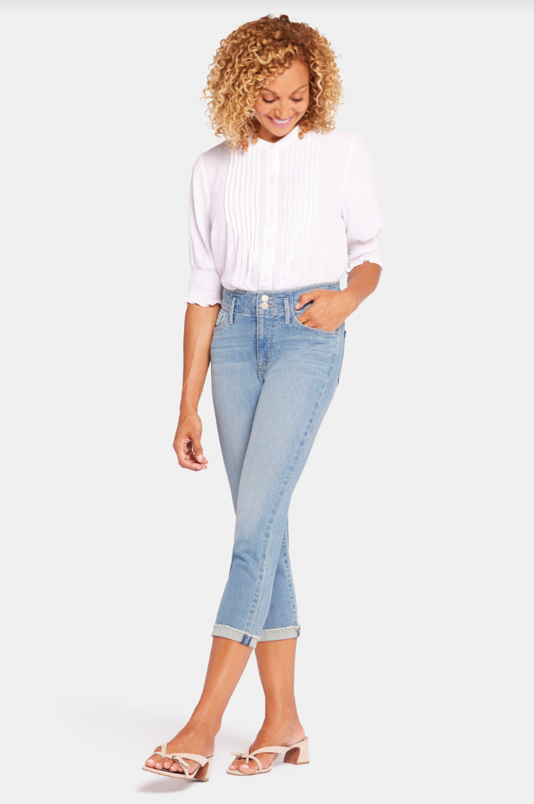 NYDJ Chloe capri jeans with Hollywood waistband – Belle Starr