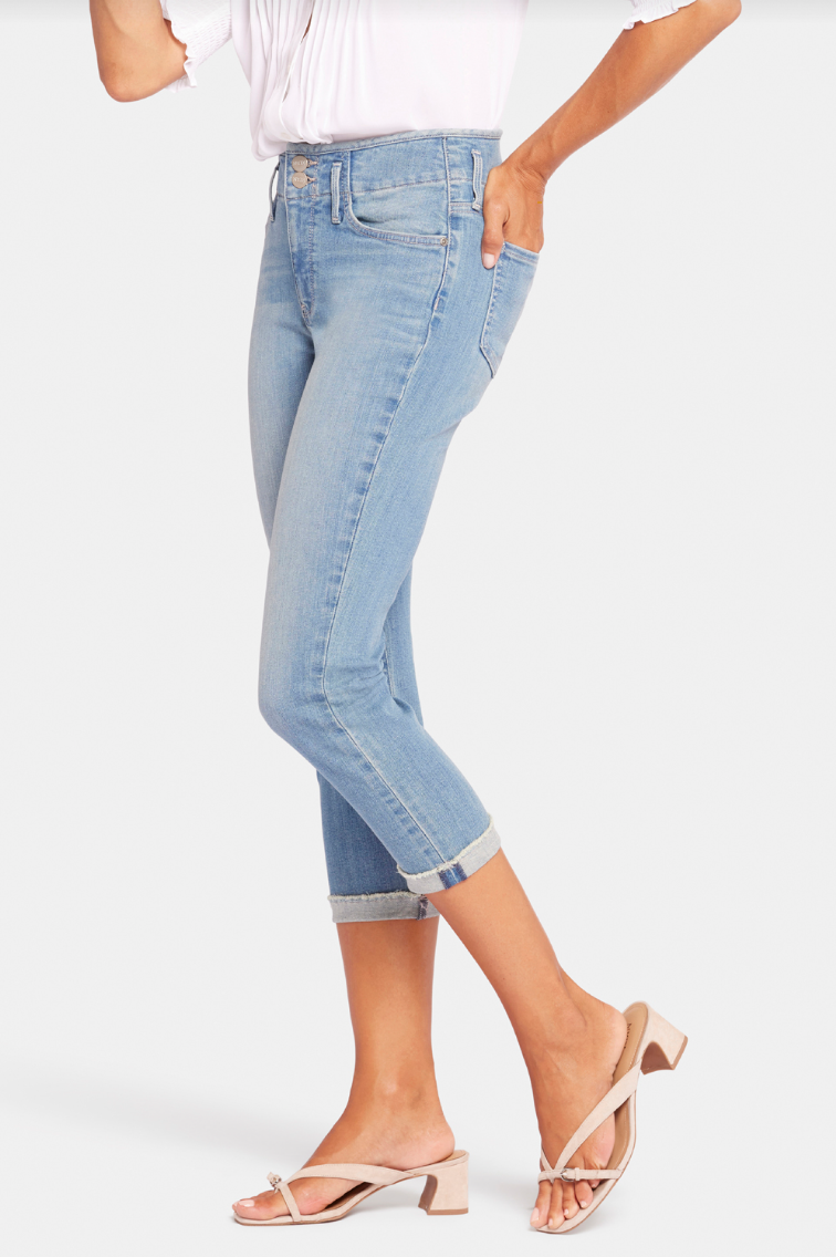 NYDJ Chloe capri jeans with Hollywood waistband – Belle Starr