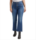 Jag Phoebe boot jeans, cropped high rise (button-front)