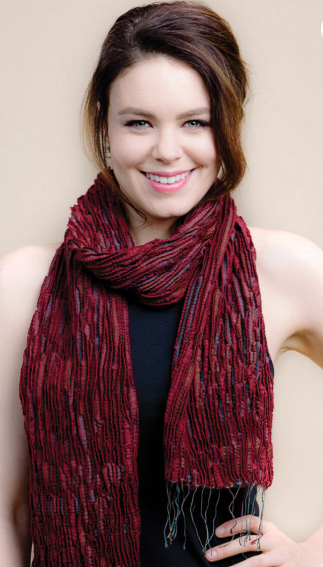 Sevya Revati scarf, wool/silk crinkle (8 colors)