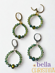 Bella Christina Emerald Sky Hoops