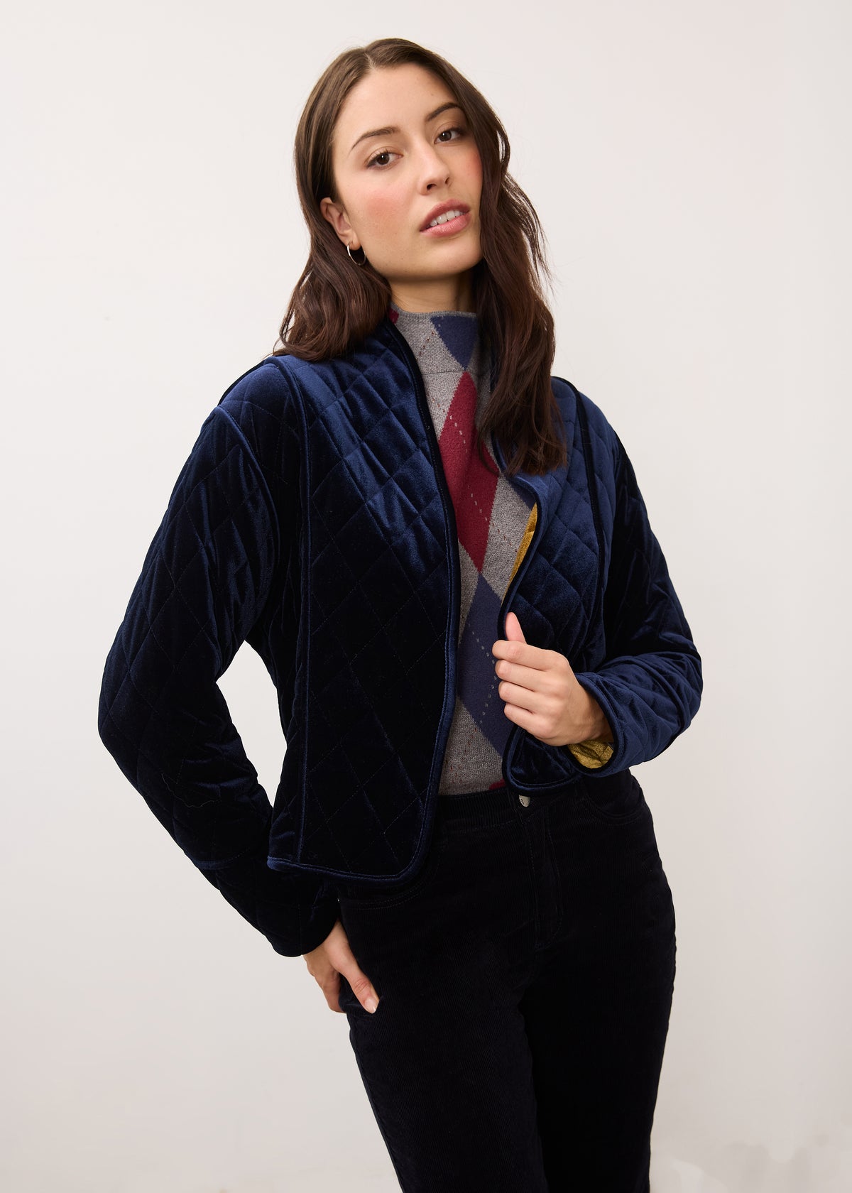 FDJ jacket 10034971, reversible velvet quilted