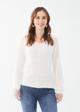 FDJ sweater 1034624, pointelle sleeve (2 colors)