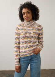 FDJ sweater 1085117, space dye envelope collar