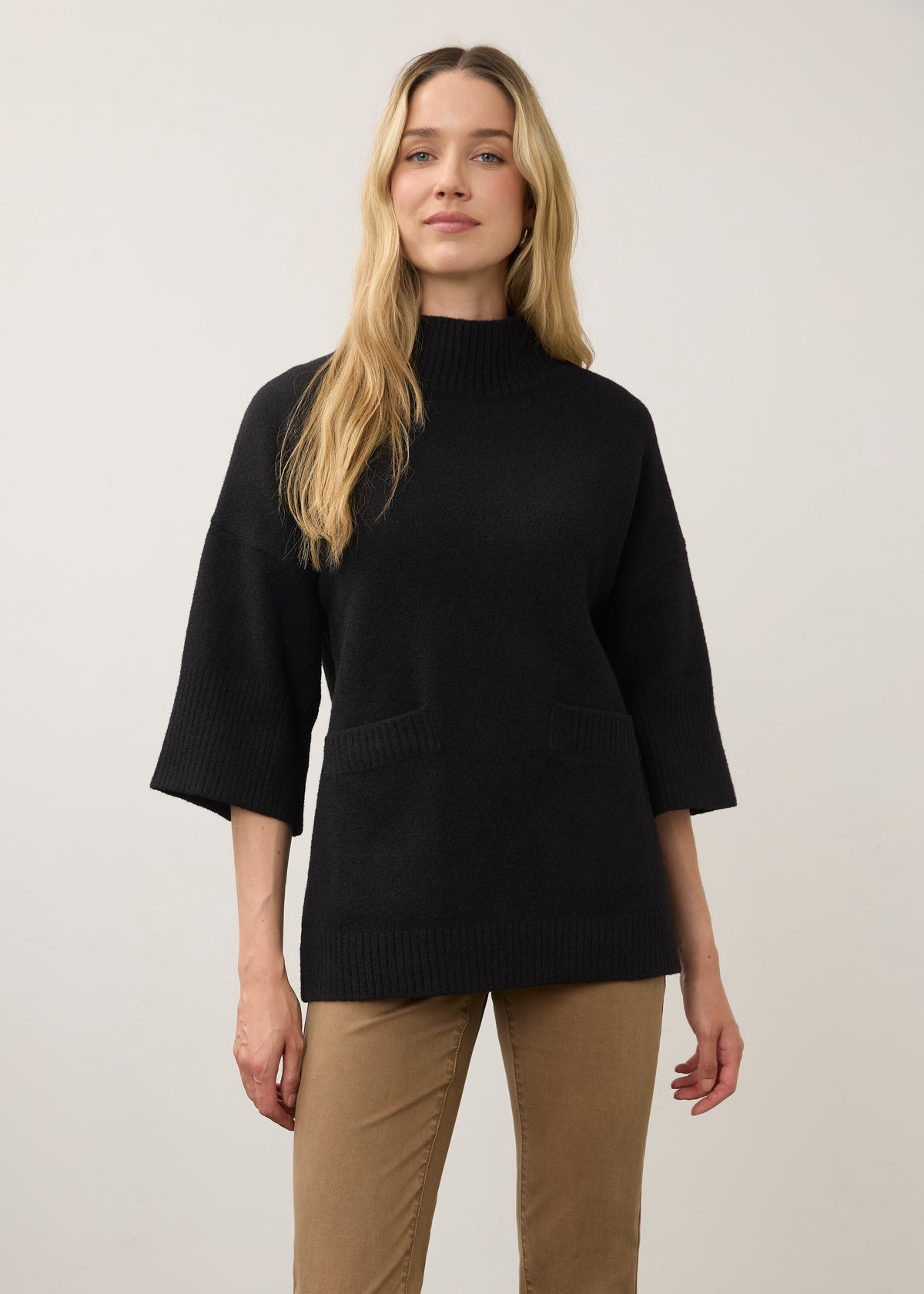 FDJ sweater 1189223, mockneck dolman sleeve