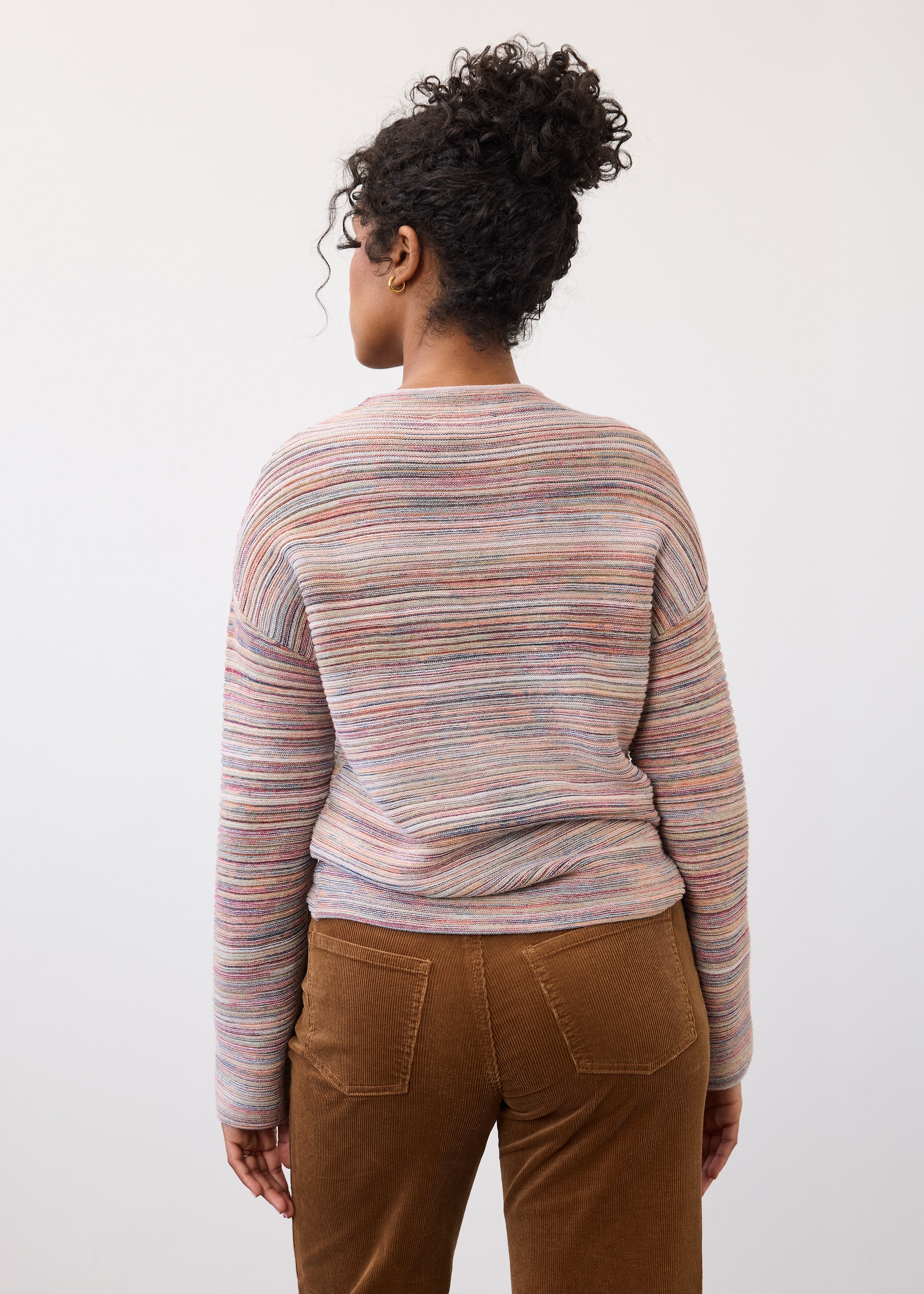 FDJ sweater 1215888, space dye boat neck