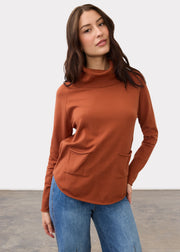 FDJ sweater 1492212, cowl neck Pumpkin