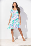 Escape by Habitat dress, ruffle-hem print SALE Size S