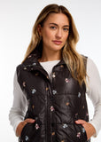 FDJ vest 1751413, quilted embroidered puffer