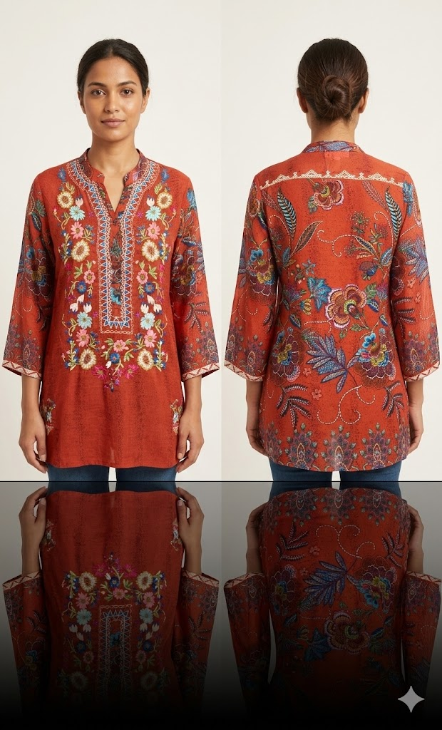 All About Her shirt 4004, embroidered